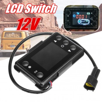 12V/24V LCD Monitor Switch+Remote Control Accessories For Car Track Diesels Air Heater Parking Heater