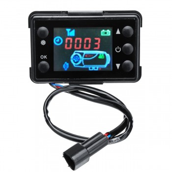 12V/24V LCD Monitor Switch+Remote Control Accessories For Car Track Diesels Air Heater Parking Heater