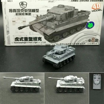 8pcs Set Plastic 4D Assembled Tank Model 1:144 Thumb Tank Military Model Toy  Military Tank Toy Christmas gift