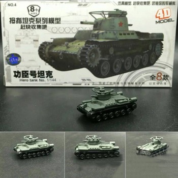 8pcs Set Plastic 4D Assembled Tank Model 1:144 Thumb Tank Military Model Toy  Military Tank Toy Christmas gift