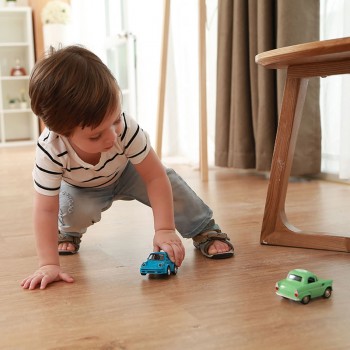 DODOELEPHANT Alloy Car Toy Vehicles Acousto-optic Toys Mini Pull Back Car Metal Diecasts Vehicle Toys For Boys Birthday Gift