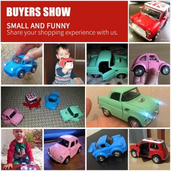DODOELEPHANT Alloy Car Toy Vehicles Acousto-optic Toys Mini Pull Back Car Metal Diecasts Vehicle Toys For Boys Birthday Gift