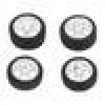 1:64 Car Wheels Tire Modified Vehicle Alloy Rubber Car Refit Wheels For 1/64 Cars Suitable 4 Wheels One Set DIY Assemble