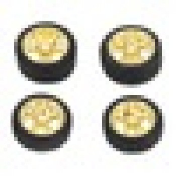 1:64 Car Wheels Tire Modified Vehicle Alloy Rubber Car Refit Wheels For 1/64 Cars Suitable 4 Wheels One Set DIY Assemble