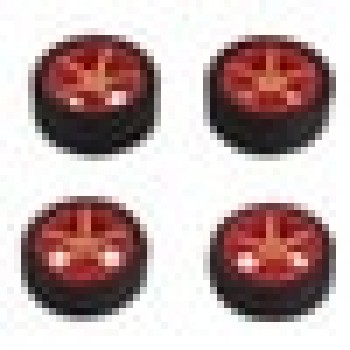 1:64 Car Wheels Tire Modified Vehicle Alloy Rubber Car Refit Wheels For 1/64 Cars Suitable 4 Wheels One Set DIY Assemble