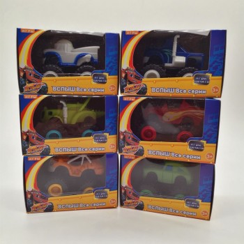 6pcs/set Blaze Car toys Russian Crusher Truck Vehicles Figure Blaze Toy blaze the monster machines birthday Gifts For Kids Y03
