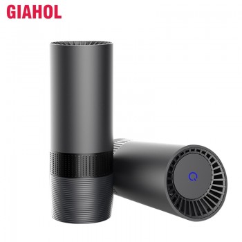 GIAHOL Mini Portable Intelliget Car Air Purifier USB HEPA Fresh Air Negative Ion Cleaner Oxygen Removes PM2.5 Smoke Odors Black