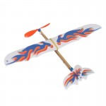Hot! DIY Plastic Foam Elastic Rubber Powered Flying Plane Kit Aircraft Model Educational Toy Best  Festival Gifts For Children