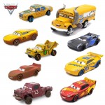 Disney Pixar Cars 3 Metal Crazy Crashed Party Lightning McQueen Car Toys  Dinoco Cruz Ramirez Mater Toy Car Gift For Children