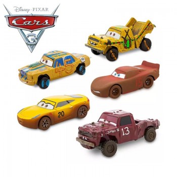 Disney Pixar Cars 3 Metal Crazy Crashed Party Lightning McQueen Car Toys  Dinoco Cruz Ramirez Mater Toy Car Gift For Children