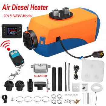 12V 5KW Air Diesels Heater Parking Air Heater 5000W With Remote LCD Digital Display for Boat Motorhome Trailer Silencer For Free