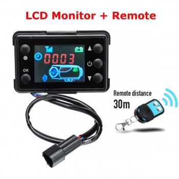 12V 5KW Air Diesels Heater Parking Air Heater 5000W With Remote LCD Digital Display for Boat Motorhome Trailer Silencer For Free