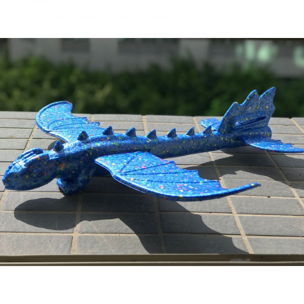 48cm Hand Launch Throwing Glider Aircraft Inertial Foam EPP Airplane Taming   Dinosaur Train Dragon Plane Model Outdoor Toys A25