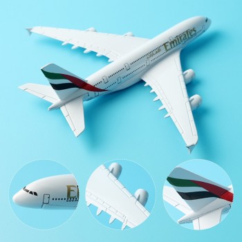 16cm United Arab Emirates Plane Model A380 UAE Airlines Airbus Model Boeing 777 B777 Aviation Aircraft Airplane Model Toy 1:400