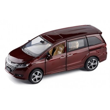 Original Box 1:32 Japan Odyssey Alloy Diecast MPV Car Model Toys With Pull Back Flashing For Kids Christmas Gifts Collection