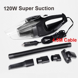Auto Electronics Portable 120W 12V Car Vacuum Cleaner Handheld Mini Super Suction Wet And Dry Dual Use Vaccum Cleaner For Car
