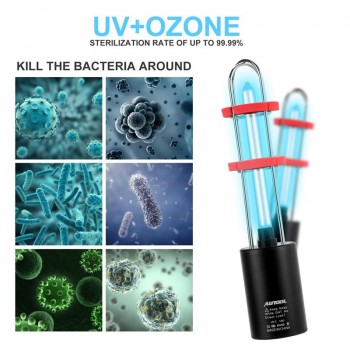 AUTOOL Germicidal Lamp UV Sterilizer Light 5V 1A Bacterial Killing Air Fresher