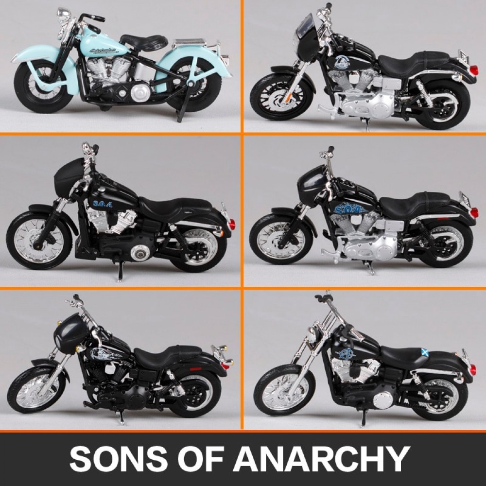 Maisto 1:18 harley jt opie jax chibs tig son of anarchy motorcycle diecast present motorbike model motorcycle toy diecast 35024