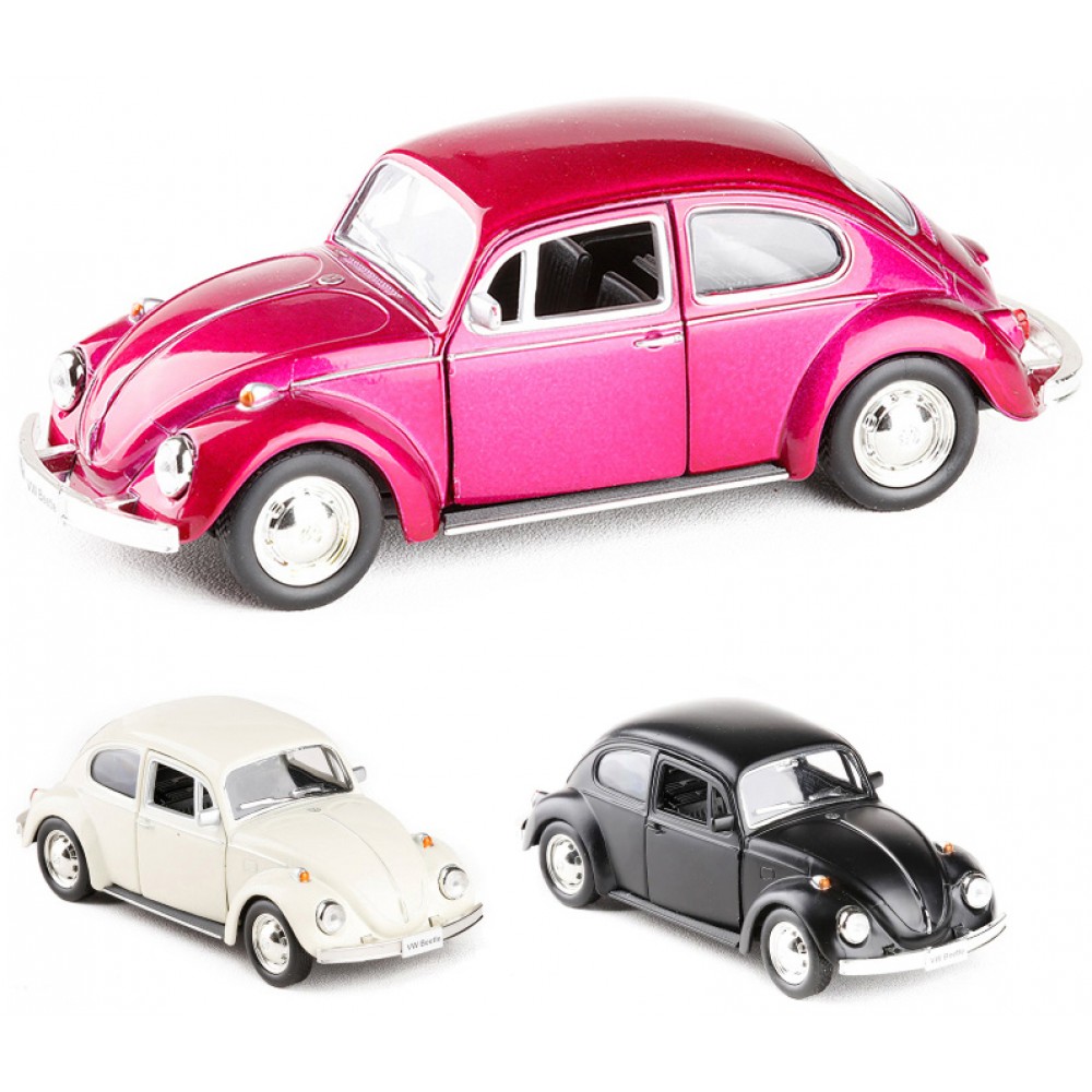 RMZ City 1/32 Beetle 1967 Alloy Diecast Classic Car Model Toy With Pull Back For Kids Christmas Gifts Toy Collection