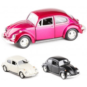 RMZ City 1/32 Beetle 1967 Alloy Diecast Classic Car Model Toy With Pull Back For Kids Christmas Gifts Toy Collection