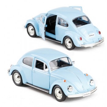 RMZ City 1/32 Beetle 1967 Alloy Diecast Classic Car Model Toy With Pull Back For Kids Christmas Gifts Toy Collection
