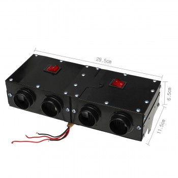 800W/500W Universal Portable Car Heater Auto Van Heating Air Heater Compact Defroster Demister 12V Car Electrical Appliances
