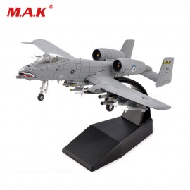 Kids toys 1/100 Diecast Attack A-10 Fighter Bomber Aircraft Model Toys F Collection Model Alloy AirlineToy