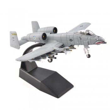 Kids toys 1/100 Diecast Attack A-10 Fighter Bomber Aircraft Model Toys F Collection Model Alloy AirlineToy