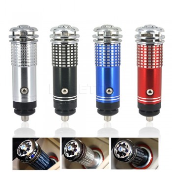kebidumei Practical Mini Car Cigar Lighter Auto Fresh Freshener Air Purifier Oxygen Bar Lonizer 12V 24V Negative Ion Cleaner