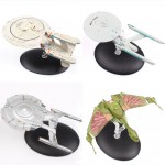 13cm Star Trek U.S.S. Enterprise NCC-1701-D starship spacecraft aircraft Klingon Bird of Prey Romulans Warbird diecast model Toy
