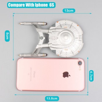 13cm Star Trek U.S.S. Enterprise NCC-1701-D starship spacecraft aircraft Klingon Bird of Prey Romulans Warbird diecast model Toy