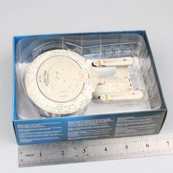 13cm Star Trek U.S.S. Enterprise NCC-1701-D starship spacecraft aircraft Klingon Bird of Prey Romulans Warbird diecast model Toy