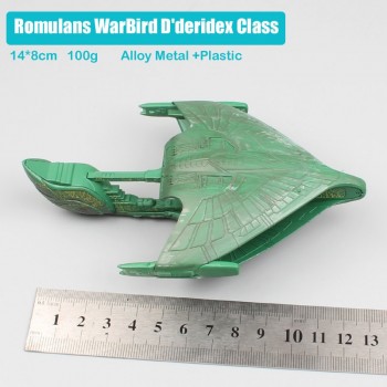 13cm Star Trek U.S.S. Enterprise NCC-1701-D starship spacecraft aircraft Klingon Bird of Prey Romulans Warbird diecast model Toy