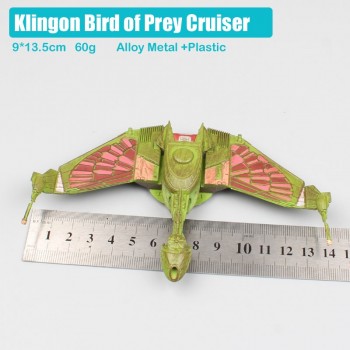 13cm Star Trek U.S.S. Enterprise NCC-1701-D starship spacecraft aircraft Klingon Bird of Prey Romulans Warbird diecast model Toy