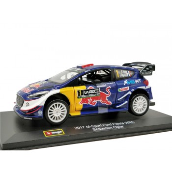 Bburago 1:32 Redbull M-Sport Ford Fiesta WRC Diecast Model Car Miniature Vehicle Racing