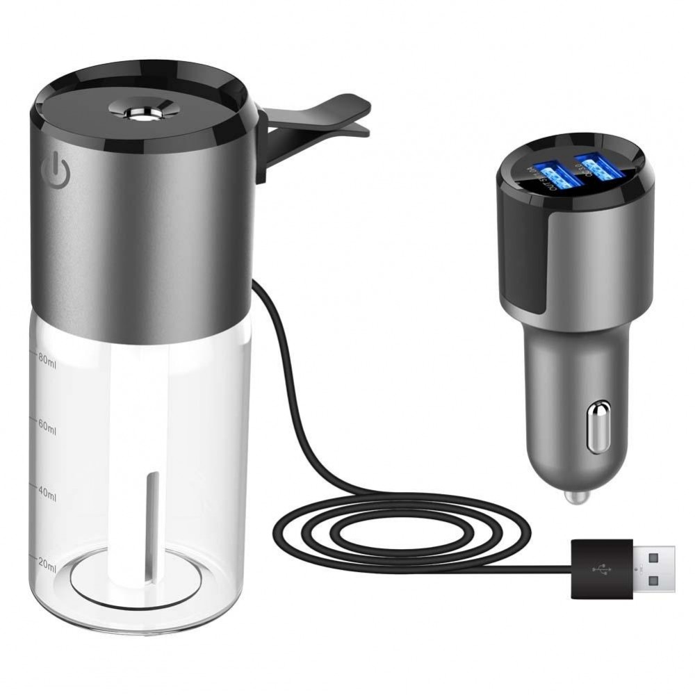 For BC 35b 2 Generation Mini Usb Air Spray Aromatherapy Car Humidifier Dual USB Charger Standby To Protect From Dry Heating
