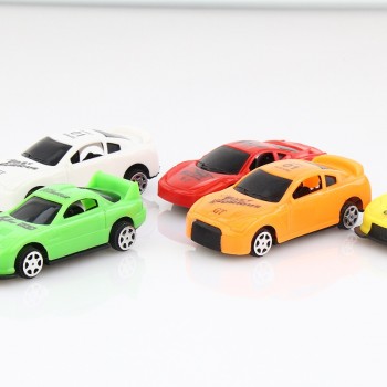 5pcs/set Creative Kids Mini Car Toy Cute Plastic Colorful Q Version Gliding Mini Toys for Children Birthday Gift Random Color