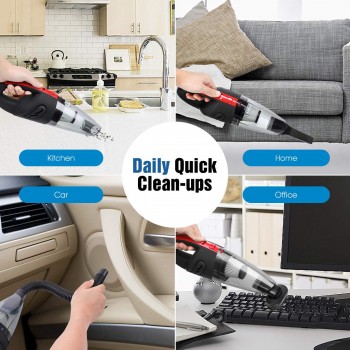 Audew 3500PA Car Vacuum Cleaner Cordless Portable Handheld Vacuum Car Home Lightweight Rechargeable 120W 12V Wet Dry Vaccum