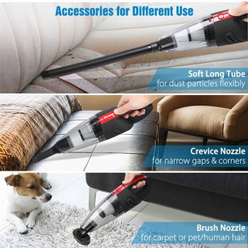 Audew 3500PA Car Vacuum Cleaner Cordless Portable Handheld Vacuum Car Home Lightweight Rechargeable 120W 12V Wet Dry Vaccum