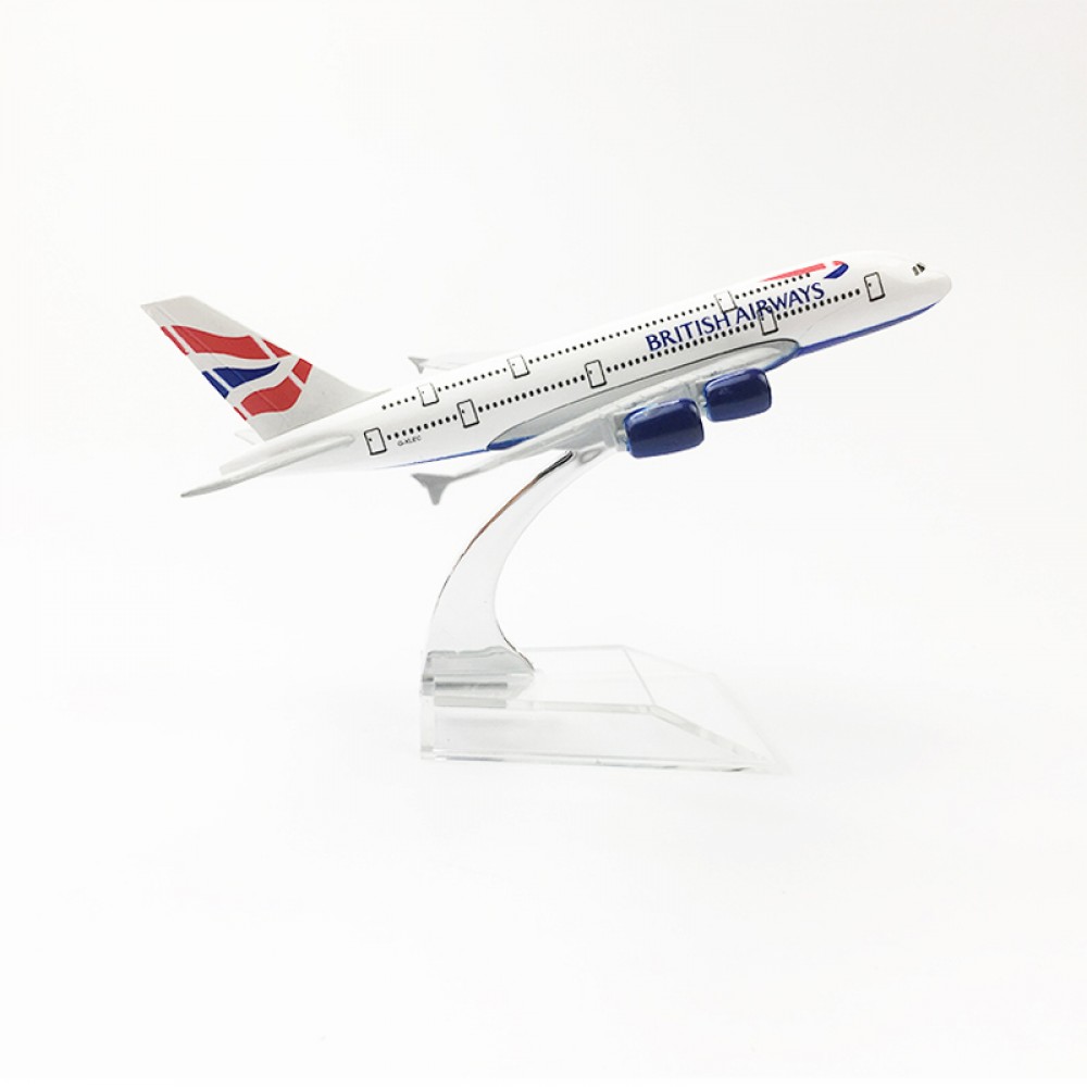 BRITISH AIRWAYS Airplane model 16CM A380 Aircraft model Plane model Alloy Metal Diecast Toy plane Kids adult birthday gift