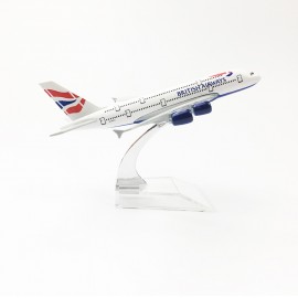 BRITISH AIRWAYS Airplane model 16CM A380 Aircraft model Plane model Alloy Metal Diecast Toy plane Kids adult birthday gift