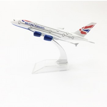 BRITISH AIRWAYS Airplane model 16CM A380 Aircraft model Plane model Alloy Metal Diecast Toy plane Kids adult birthday gift