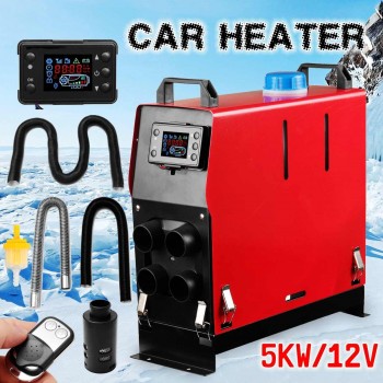 Upgraded  LCD Key Switch +RC 5KW 12V Air Heater Oil Tank Controller Host All In One Machine With Low Noise for Home SUV