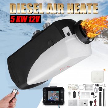 Car Heater 5KW 12V Air Diesels Heater Parking Heater With Remote Control LCD Monitor for RV Motorhome Trailer Trucks Boats