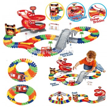 Fits ALL Bend a Path Toy Magical Glowing Flexible Track Accessory glow in the dark DIY diecast car Educational toys for children