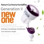 Car 12V Car Humidifier Car Steam Air Purifier Freshener Aroma Diffuser Essential Mist Maker Fogger with Car USB Charger