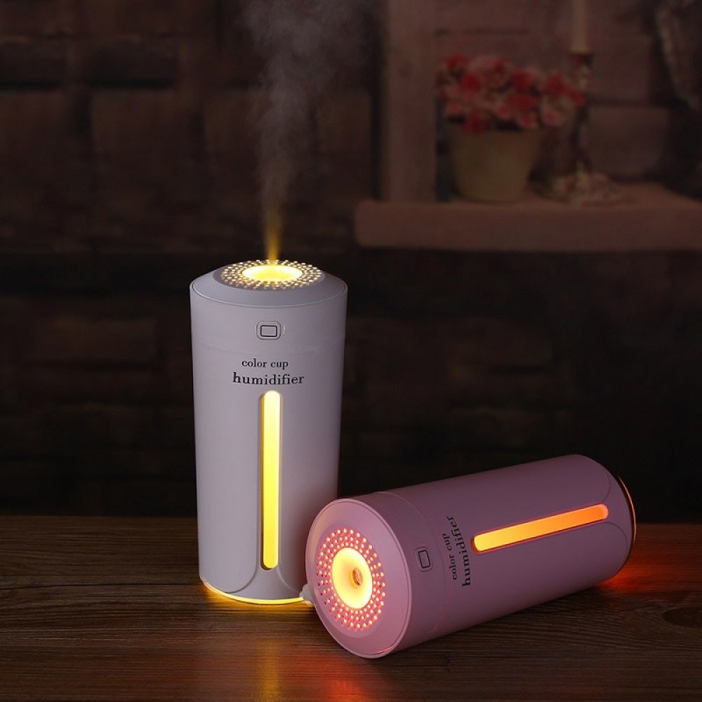 Car air freshener USB Ultrasonic Home Color Cup Humidifiers Car Humidifier Purifier Atomizer LED Lamp Aromatherapy Diffuser