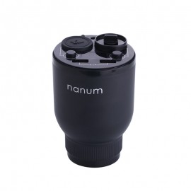 Nanum Car Charger Aroma Diffuser Cup Holder Car Humidifier Fragrance Car Air Purifier Energy Cup War Wolf 2 USB Safety Hammer