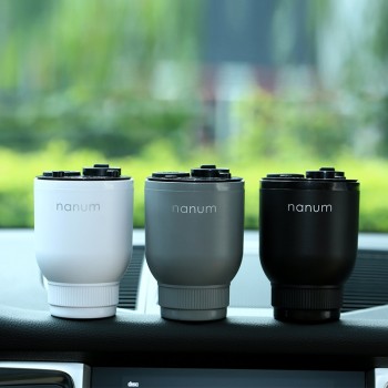 Nanum Car Charger Aroma Diffuser Cup Holder Car Humidifier Fragrance Car Air Purifier Energy Cup War Wolf 2 USB Safety Hammer