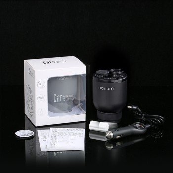 Nanum Car Charger Aroma Diffuser Cup Holder Car Humidifier Fragrance Car Air Purifier Energy Cup War Wolf 2 USB Safety Hammer